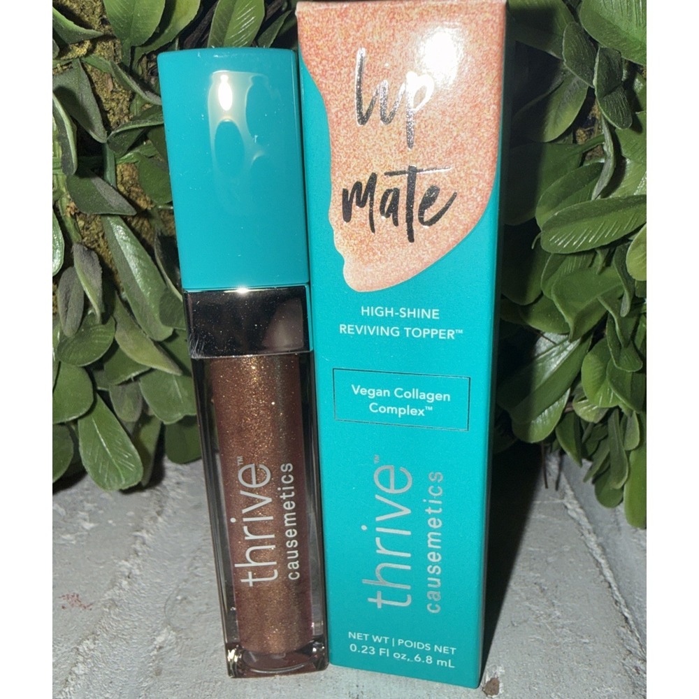 Thrive Causemetics Lip Mate GLINDA Shimmer Gloss ~ Rose Gold ~Full Size ~ BNIB